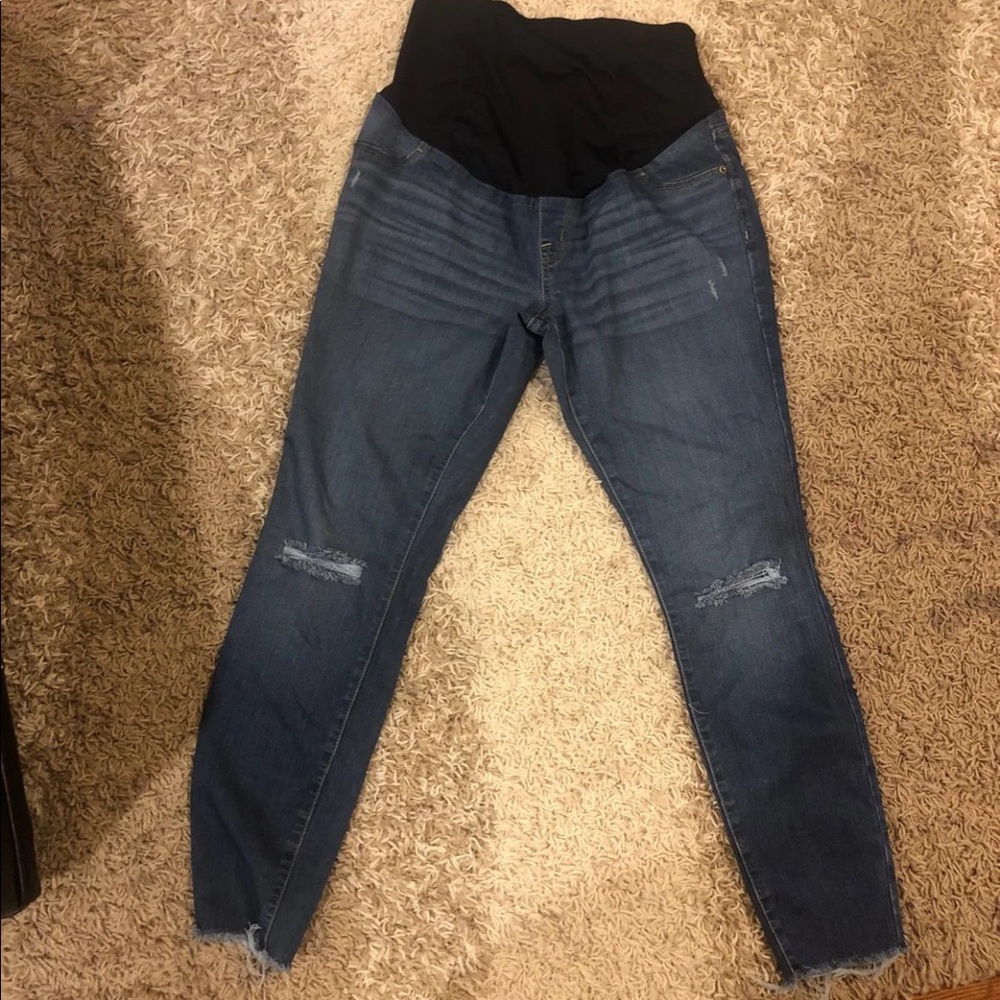 Isabel Maternity distressed jeans